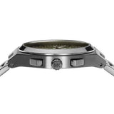 Michael Kors Lennox Chronograph Black Dial Grey Steel Strap Watch For Men - MK9118 Authentic Buy Shop Now