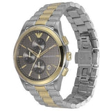 Emporio Armani Paolo Chronograph Grey Dial Two Tone Steel Strap Watch For Men - AR11527 Authentic Buy Shop Now