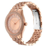 Michael Kors Harlowe Rose Gold Dial Rose Gold Steel Strap Watch For Women - MK4710 Authentic Buy Shop Now