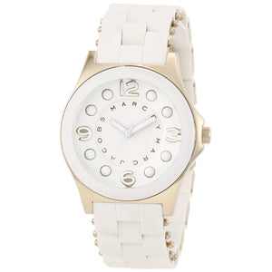 Marc Jacobs Pelly White Dial White Silicone Strap Watch for Women - MBM2526 Authentic Buy Shop Now
