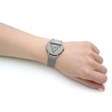 Guess Iconic Diamonds Silver Dial Silver Mesh Bracelet Watch For Women - GW0477L1 Authentic Buy Shop Now