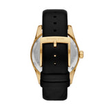 Michael Kors Lexington Black Dial Black Leather Strap Watch For Women - MK4748 Authentic Buy Shop Now