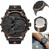 Diesel Mr Daddy 2.0 Chronograph Black Dial Black Steel Strap Watch For Men - DZ7400 Authentic Buy Shop Now