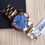 Marc Jacobs Amy Blue Dial Gold Steel Strap Watch for Women - MBM3303 Authentic Buy Shop Now