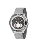 Maserati Traguardo Chronograph Black Dial Silver Mesh Bracelet Watch For Men - R8873612008 Authentic Buy Shop Now