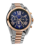 Michael Kors Bradshaw Blue Dial Two Tone Steel Strap Watch for Women - MK5606 Authentic Buy Shop Now