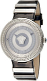 Versace V Metal Icon Silver Dial Black & Silver Strap Watch for Women - VLC010014 Authentic Buy Shop Now