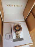 Versace Shadov Quartz Gold Dial Two Tone Steel Strap Watch for Women - VEBM00518 Authentic Buy Shop Now