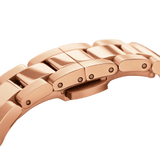 Daniel Wellington Iconic Link White Dial Rose Gold Steel Strap Watch For Women - DW00100211 Authentic Buy Shop Now