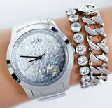 Guess Crush Silver Dial Silver Steel Strap Watch For Women - GW0020L1 Authentic Buy Shop Now