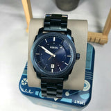 Fossil Machine Blue Dial Blue Steel Strap Watch for Men - FS5231 Authentic Buy Shop Now