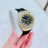 Guess Venus Diamonds Black Dial Black Rubber Strap Watch for Women - GW0118L1 Authentic Buy Shop Now