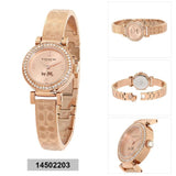 Coach Madison Crystals Rose Gold Dial Rose Gold Steel Strap Watch For Women - 14502203 Authentic Buy Shop Now