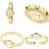 Coach Dress Crystals Gold Dial Gold Steel Strap Watch For Women - 14502202 Authentic Buy Shop Now