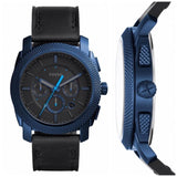Fossil Machine Chronograph Black Dial Black Leather Strap Watch for Men - FS5361 Authentic Buy Shop Now
