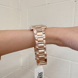 Michael Kors Emery Three-Hand Crystals Silver Dial Rose Gold Steel Strap Watch for Women - MK4644 Authentic Buy Shop Now