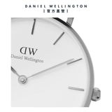Daniel Wellington Classic Petite Sheffield White Dial Black Leather Strap Watch For Women - DW00100242 Authentic Buy Shop Now