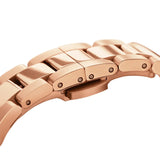 Daniel Wellington Iconic Link Black Dial Rose Gold Steel Strap Watch For Men - DW00100344 Authentic Buy Shop Now