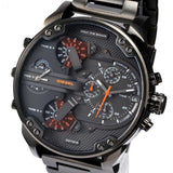 Diesel Mr Daddy 2.0 Chronograph Grey Dial Grey Steel Strap Watch For Men - DZ7315 Authentic Buy Shop Now