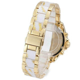 Michael Kors Wren Diamonds Gold Dial Two Tone Steel Strap Watch for Women - MK6157 Authentic Buy Shop Now