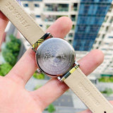 Versace V-Circle The Clans Edition Silver Dial Multicolor Leather Strap Watch for Women - VE8100118 Authentic Buy Shop Now