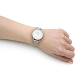 Daniel Wellington Petite Sterling White Dial Silver Mesh Bracelet Watch For Women - DW00100164 Authentic Buy Shop Now