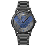 Emporio Armani Meccanico Automatic Grey Dial Grey Steel Strap Watch For Men - AR60029 Authentic Buy Shop Now