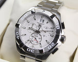 Tag Heuer Aquaracer White Dial Silver Steel Strap Watch for Men - CAY1111.BA0927 Authentic Buy Shop Now
