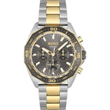 Hugo Boss Energy Chronograph Grey Dial Two Tone Steel Strap Watch For Men - 1513974 Authentic Buy Shop Now