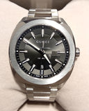 Gucci GG2570 Quartz Black Dial Silver Steel Strap Watch For Men - YA142301 Authentic Buy Shop Now