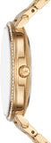 Michael Kors Pyper Three Hand White Dial Gold Steel Strap Watch For Women - MK4666 Authentic Buy Shop Now