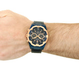 Guess Jolt Analog Blue Dial Blue Steel Strap Watch for Men - W0377G4 Authentic Buy Shop Now