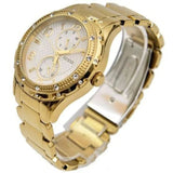 Guess Siren Diamonds Silver Dial Gold Steel Strap Watch for Women - W0442L2 Authentic Buy Shop Now