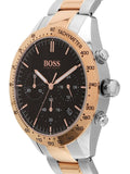 Hugo Boss Talent Black Dial Two Tone Steel Strap Watch for Men - 1513584 Authentic Buy Shop Now