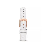 Fossil Jacqueline Quartz Mother of Pearl White Dial White Leather Strap Watch for Women - ES4579 Authentic Buy Shop Now
