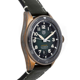 Tag Heuer Autavia Calibre 5 Automatic Olive Green Dial Green Leather Strap Watch for Men - WBE5190.FC8268 Authentic Buy Shop Now