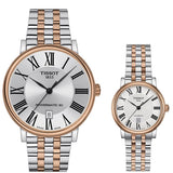 Tissot T Classic Carson Premium 30 White Dial Two Tone Steel Strap Watch for Women - T122.207.22.033.00 Authentic Buy Shop Now