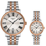 Tissot T Classic Carson Premium Silver Dial Two Tone Steel Strap Watch For Men - T122.410.22.033.00 Authentic Buy Shop Now