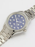 Gucci G Timeless Quartz Blue Dial Silver Steel Strap Watch for Women - YA1265043 Authentic Buy Shop Now