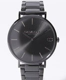 Coach Charles Black Dial Black Steel Strap Watch for Men - 14602431 Authentic Buy Shop Now