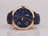 Fossil Flynn Mechanical Blue Dial Blue Leather Strap Watch for Men - BQ2219 Authentic Buy Shop Now