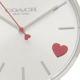 Coach Perry Silver Dial Red Leather Strap Watch for Women - 14503515 Authentic Buy Shop Now
