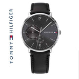 Tommy Hilfiger Brooklyn Black Dial Black Leather Strap Watch for Men - 1791509 Authentic Buy Shop Now