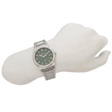 Salvatore Ferragamo F-80 Classic Green Dial Silver Steel Strap Watch for Men - SFDT02123 Authentic Buy Shop Now