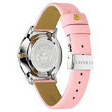 Versace Audrey Quartz White Dial Pink Leather Strap Watch for Women - VELR00119 Authentic Buy Shop Now