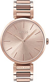 Hugo Boss Allusion Rose Gold Dial Rose Gold Steel Strap Watch For Women - 1502418 Authentic Buy Shop Now
