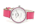 Coach Delancey White Dial Red Leather Strap Watch for Women - 14502879 Authentic Buy Shop Now