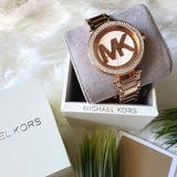 Michael Kors Parker Rose Gold Dial Rose Gold Steel Strap Watch for Women - MK5865 Authentic Buy Shop Now