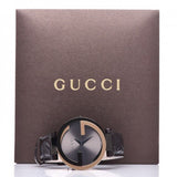 Gucci Interlocking G 18K Gold Black Dial Brown Leather Strap Watch For Women - YA133304 Authentic Buy Shop Now