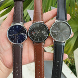 Tommy Hilfiger Brooklyn Black Dial Black Leather Strap Watch for Men - 1791509 Authentic Buy Shop Now